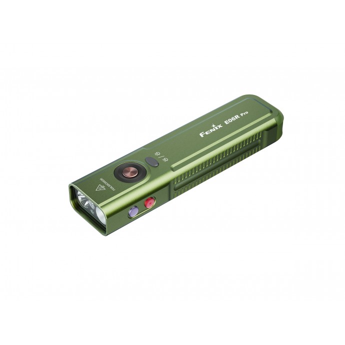 Fenix E06R Pro - Lanternă EDC Flat - 1600 Lumeni - 160 Metri - Olive Drab